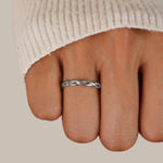 Anillo Giratorio de Plata 18K Infinidad Alba Madrid