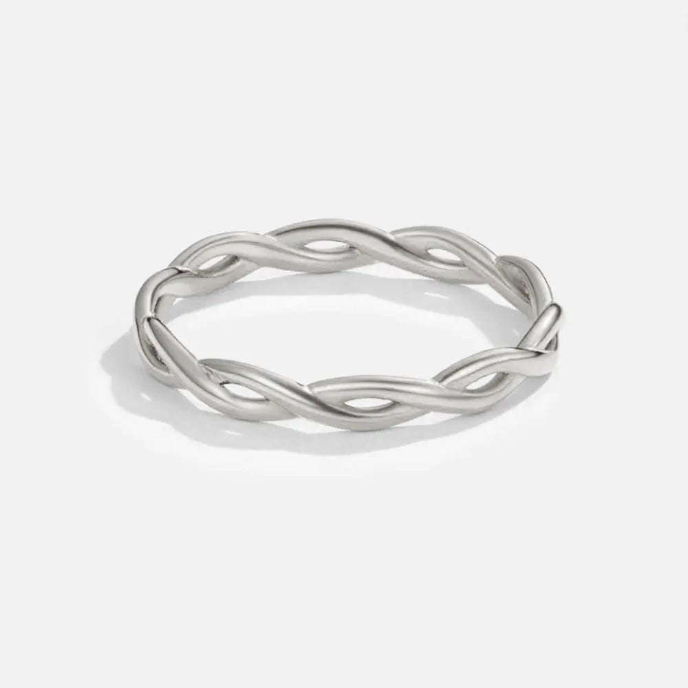 Anillo Giratorio de Plata 18K Infinidad Alba Madrid