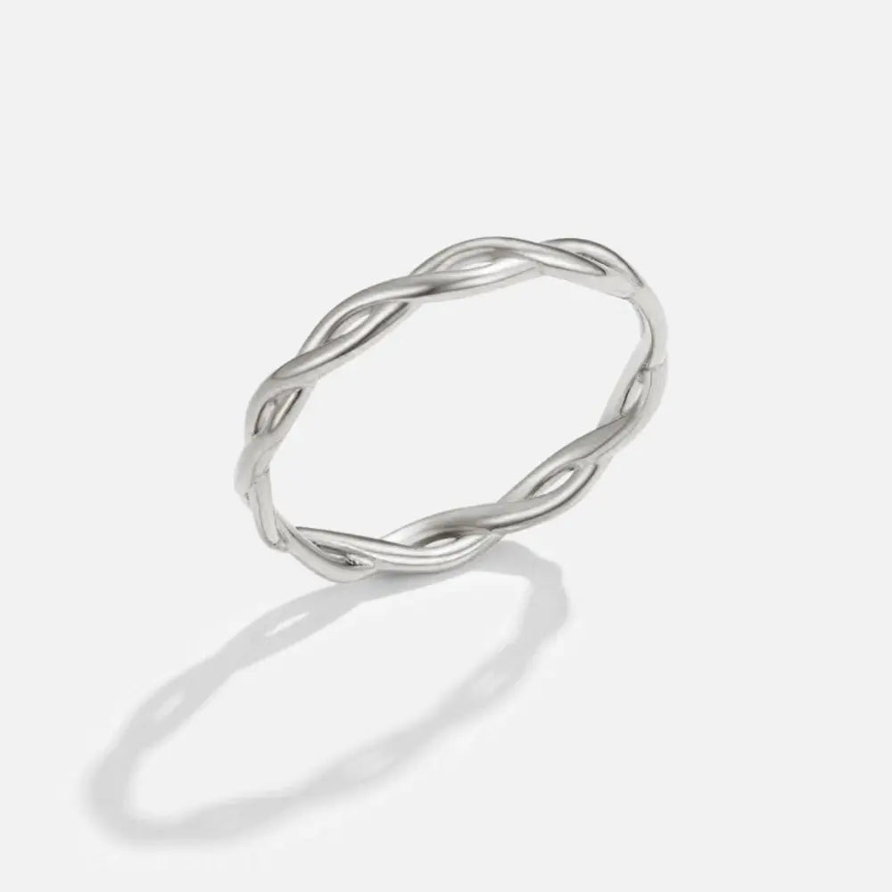Anillo Giratorio de Plata 18K Infinidad Alba Madrid