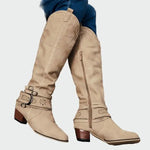 Botas de cowboy retro de cuero Alba Madrid