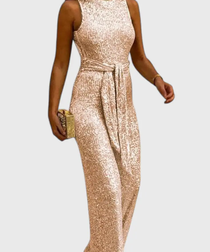 Adele Mono de lentejuelas con cintura ajustable Alba Madrid