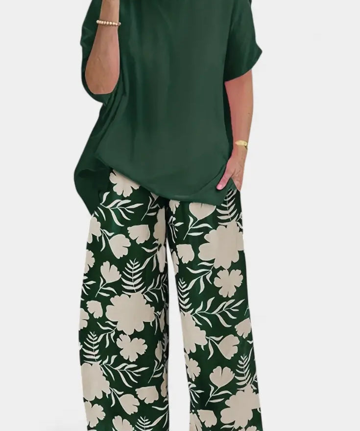 Paola | Conjunto Floral de Dos Piezas con Toque Relajado Alba Madrid