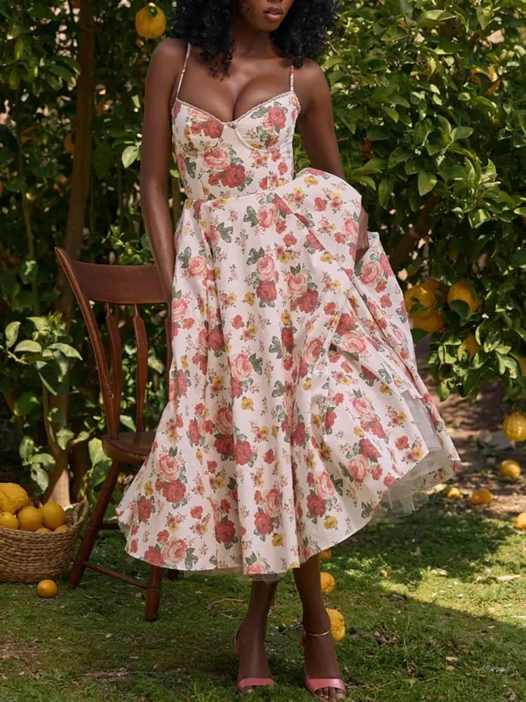 Arielle | Vestido Midi de Lujo Alba Madrid