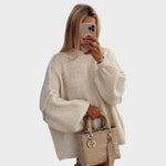 Carly | Suéter de Punto Oversized con Mangas Globo Alba Madrid