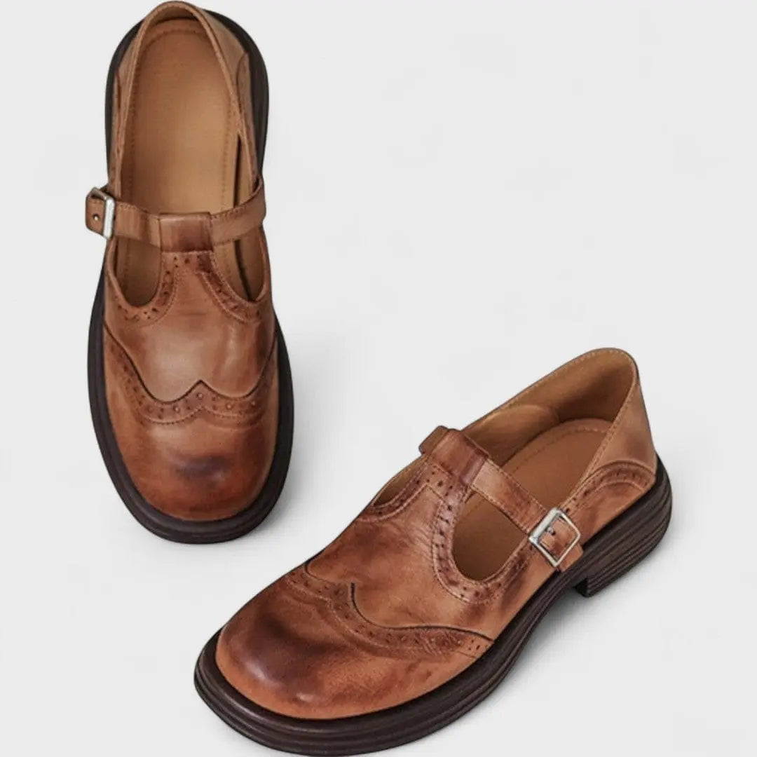 Elisa - Tacones de Cuero con Estilo y Confort Alba Madrid