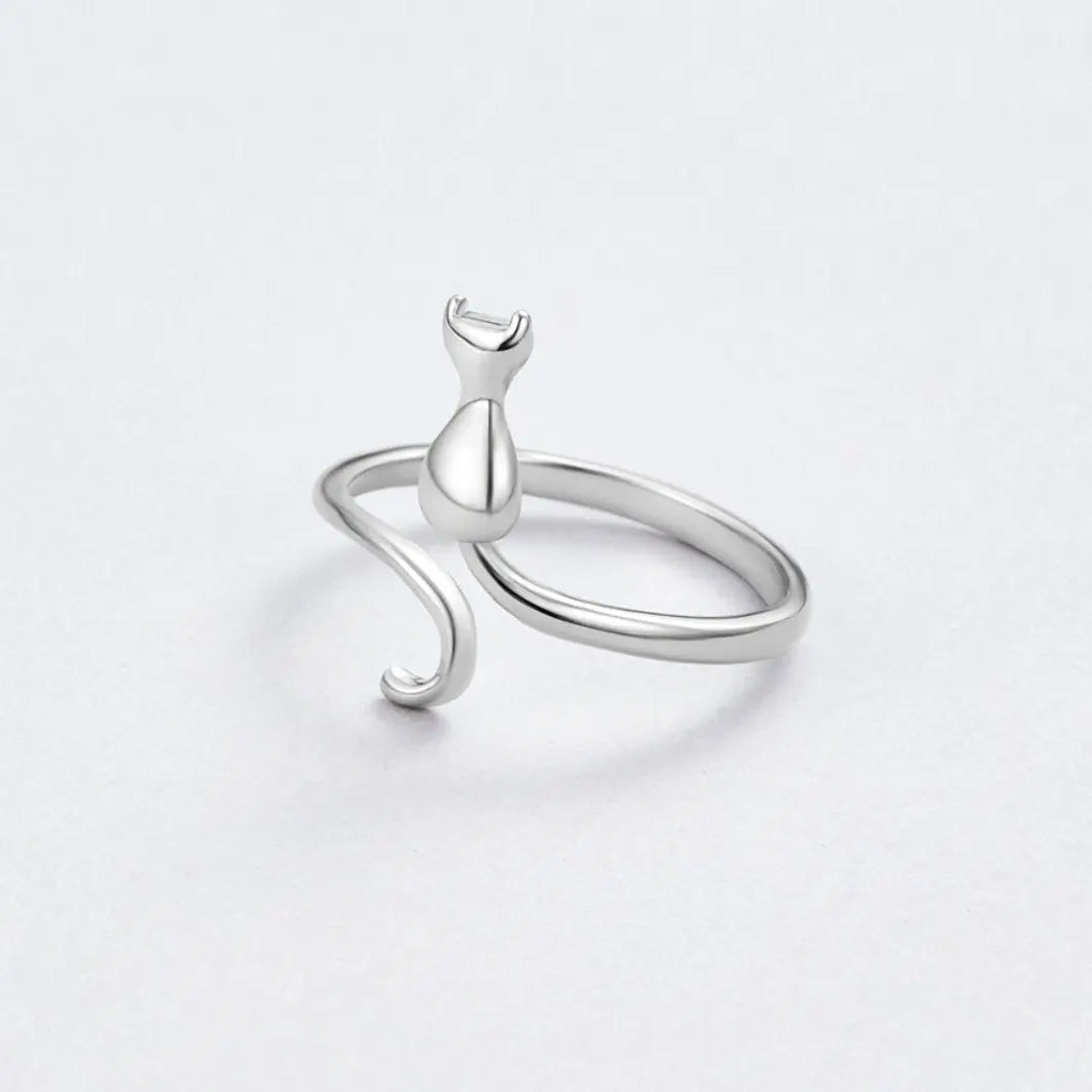 Anillo de Plata Gato de Medianoche Alba Madrid