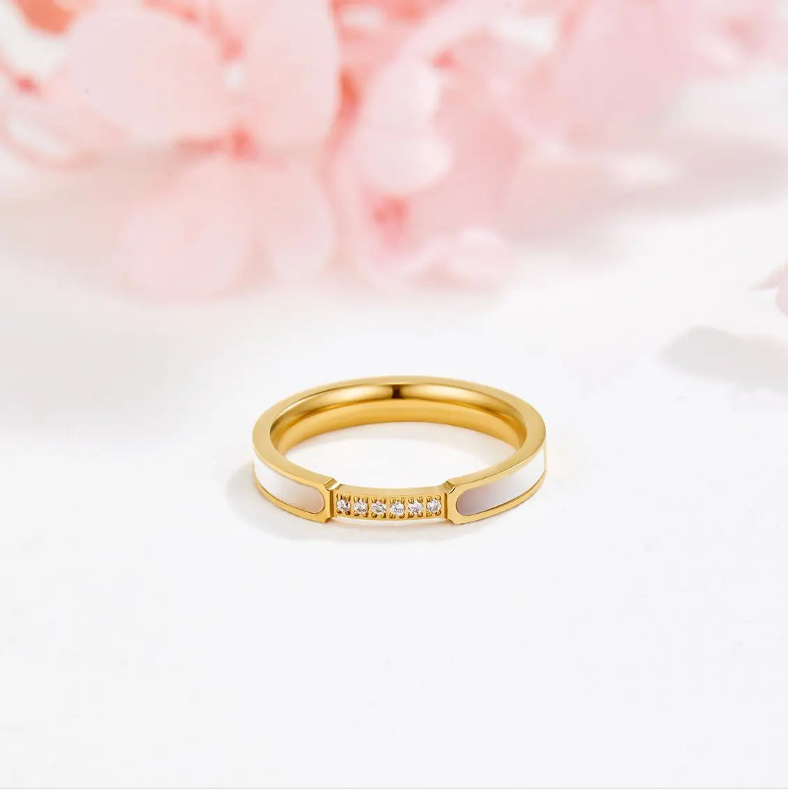 Bibiana - Anillo de Perlas y Cristales Alba Madrid