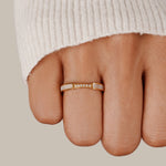 Bibiana - Anillo de Perlas y Cristales Alba Madrid