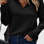 Helene Jersey de Cuello en V con Cremallera y Manga Larga Alba Madrid