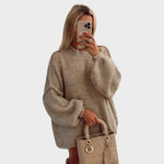 Carly | Suéter de Punto Oversized con Mangas Globo Alba Madrid