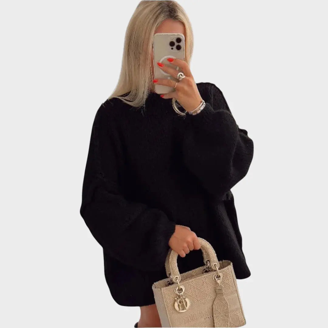 Carly | Suéter de Punto Oversized con Mangas Globo Alba Madrid