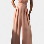 Romily Mono Sexy con Tirantes y Pierna Ancha Elegante Alba Madrid