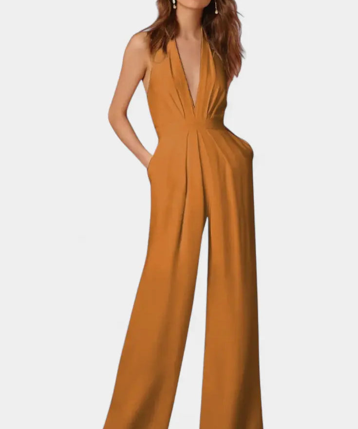 Lila Mono de Pierna Ancha con Elegancia Ligera Alba Madrid