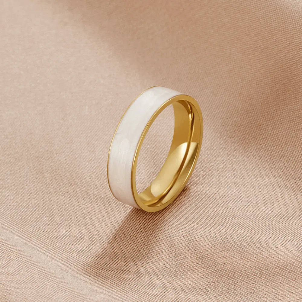 Anillo de Banda Blanco Sahara Alba Madrid