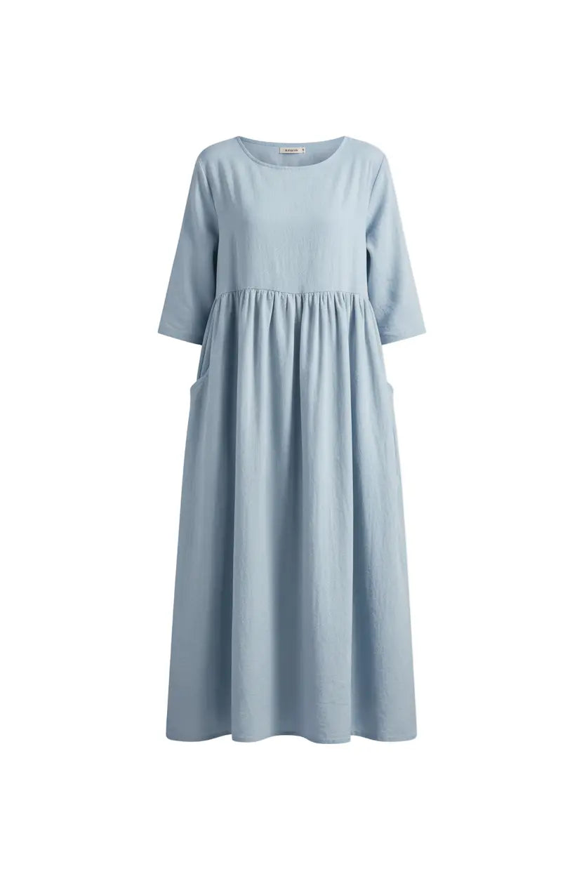 Selina™ | Vestido de Algodón Elegante y Favorable Alba Madrid