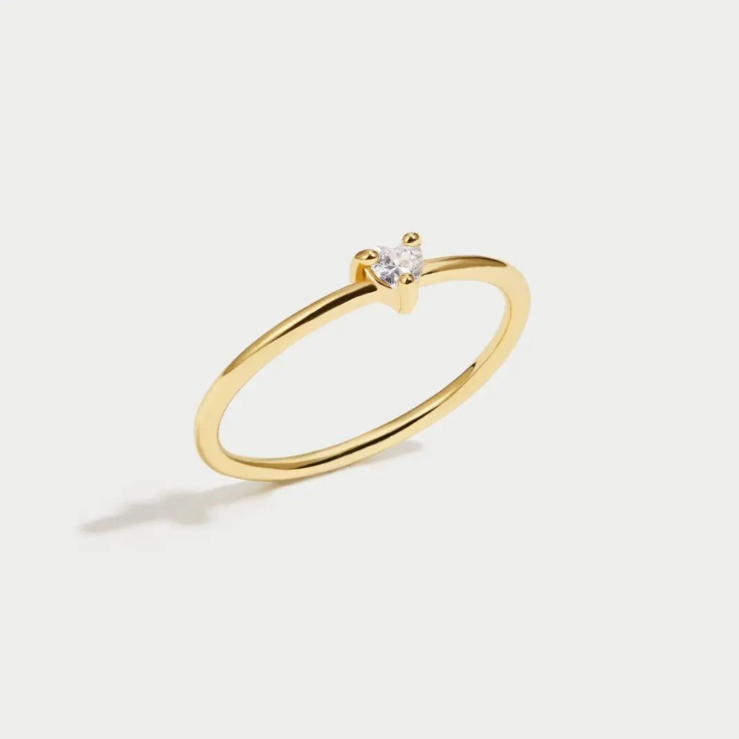 Jimena - Anillo de Corazón de Cristal Alba Madrid
