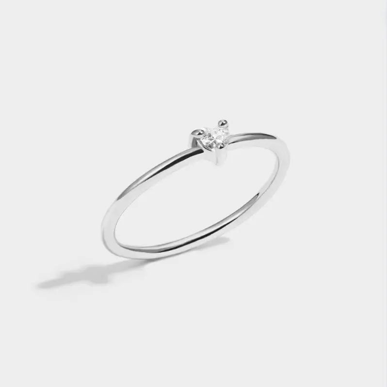 Anillo de Corazón de Cristal 'Kleine Liebe' Alba Madrid