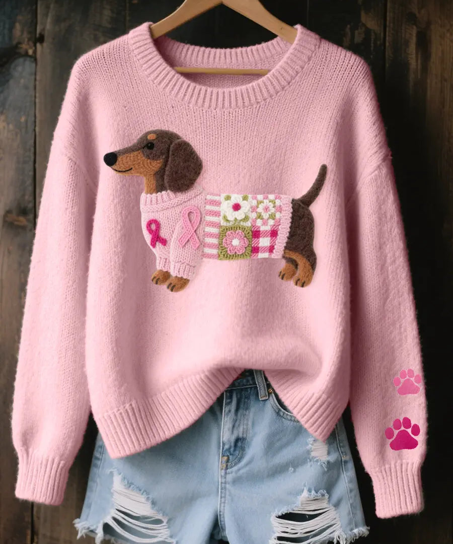 Amor Teckel™ – Suéter Patchwork Acogedor Alba Madrid