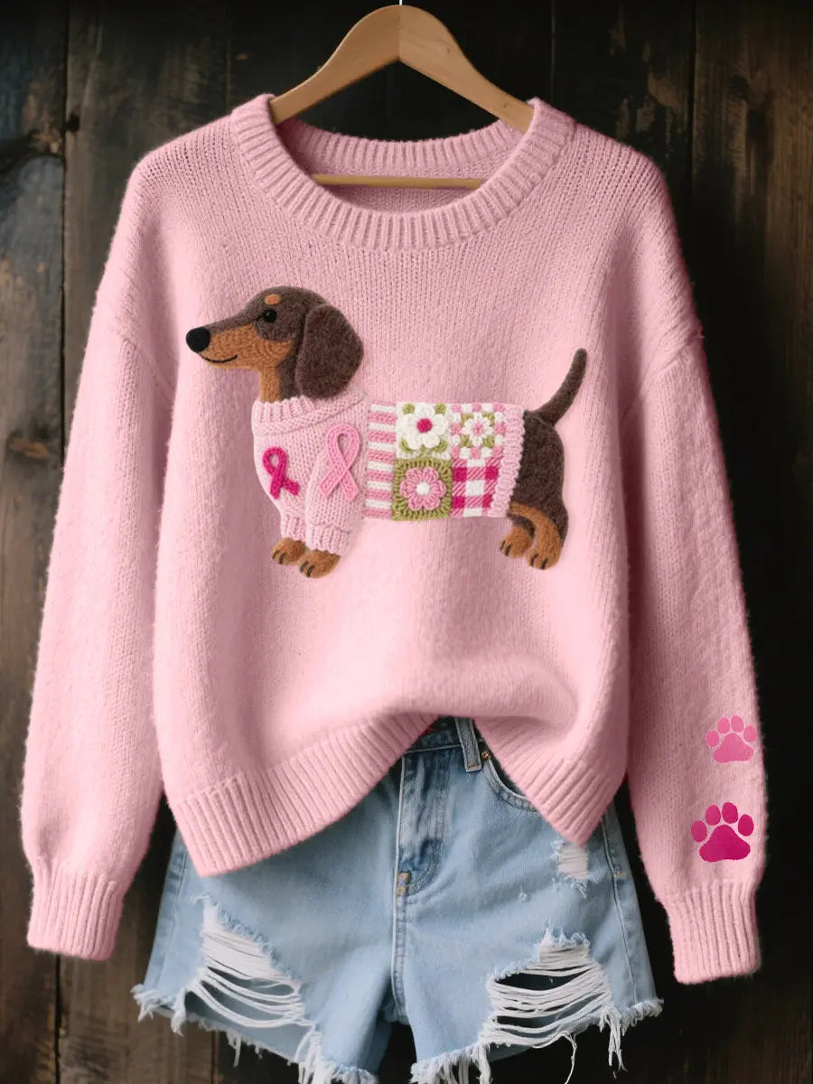 Amor Teckel™ – Suéter Patchwork Acogedor Alba Madrid