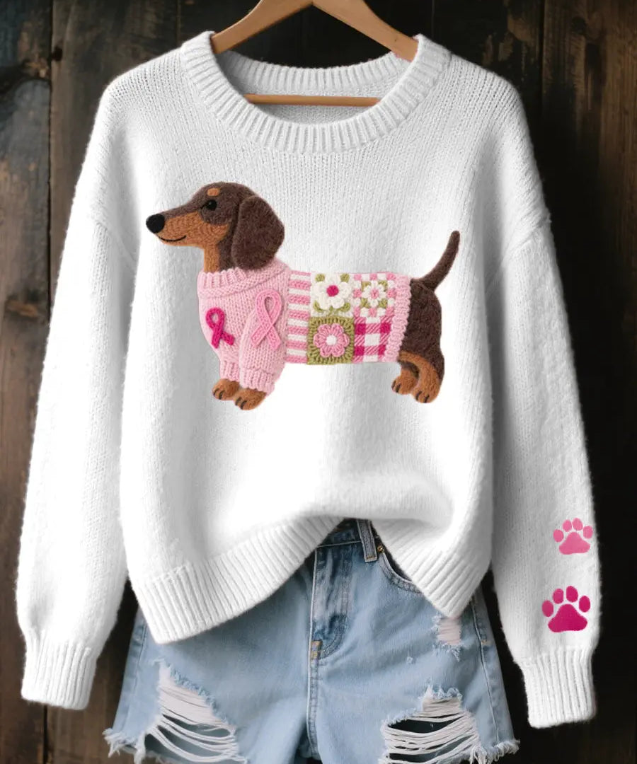 Amor Teckel™ – Suéter Patchwork Acogedor Alba Madrid