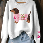 Amor Teckel™ – Suéter Patchwork Acogedor Alba Madrid
