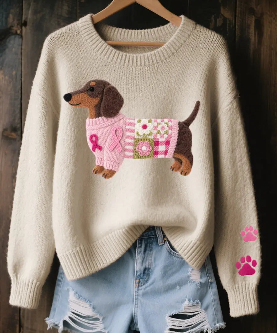 Amor Teckel™ – Suéter Patchwork Acogedor Alba Madrid