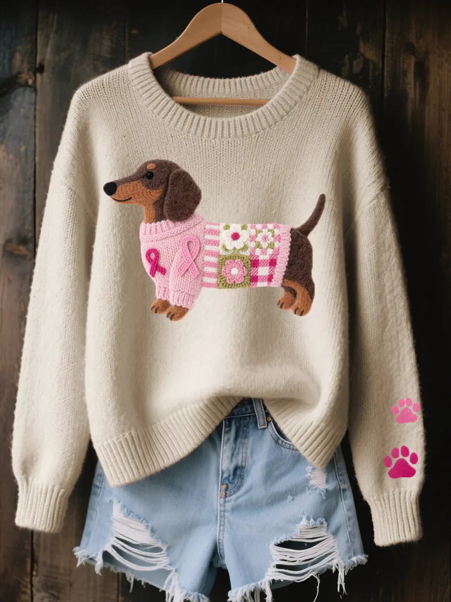 Amor Teckel™ – Suéter Patchwork Acogedor Alba Madrid
