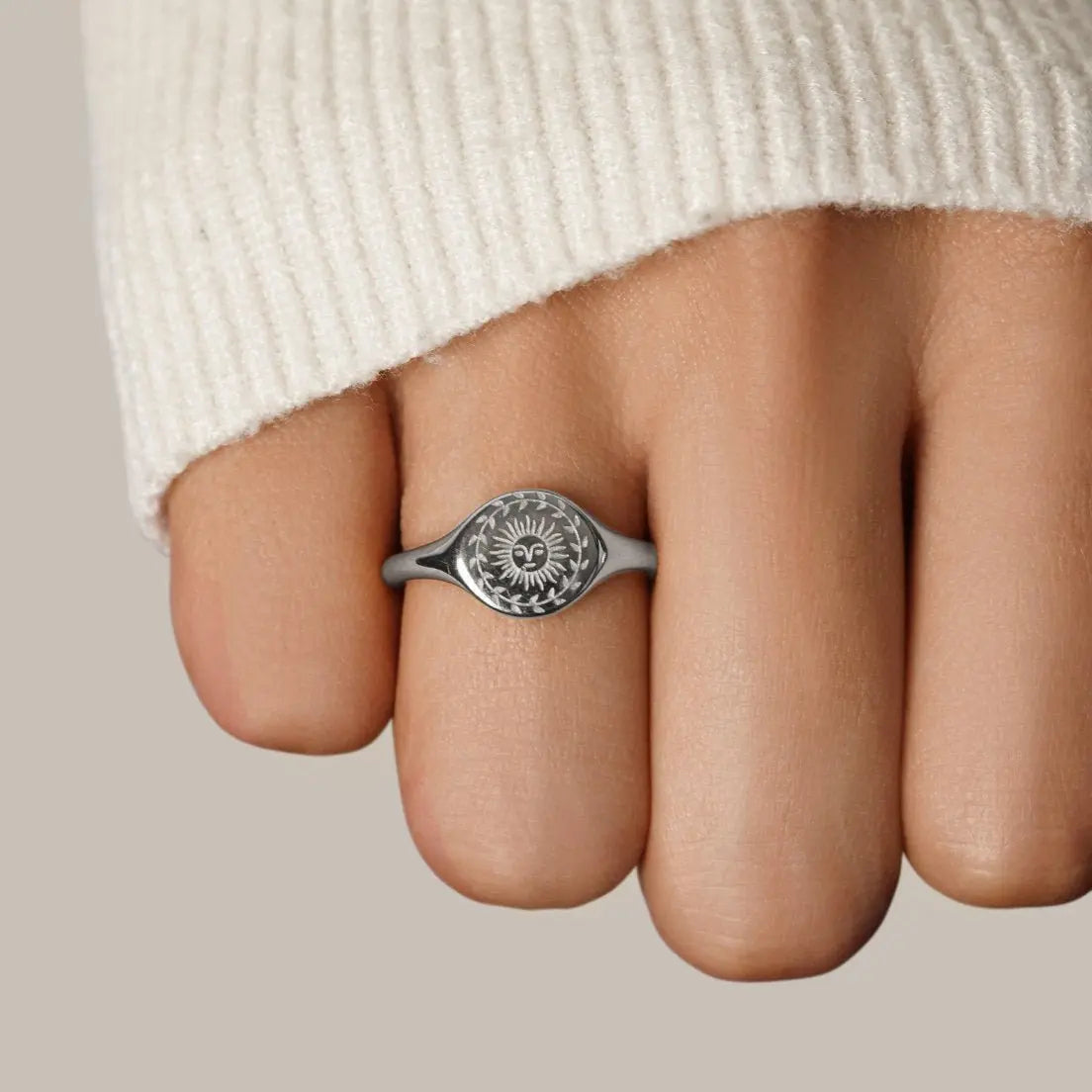 Anillo de plata para el solsticio de verano Alba Madrid