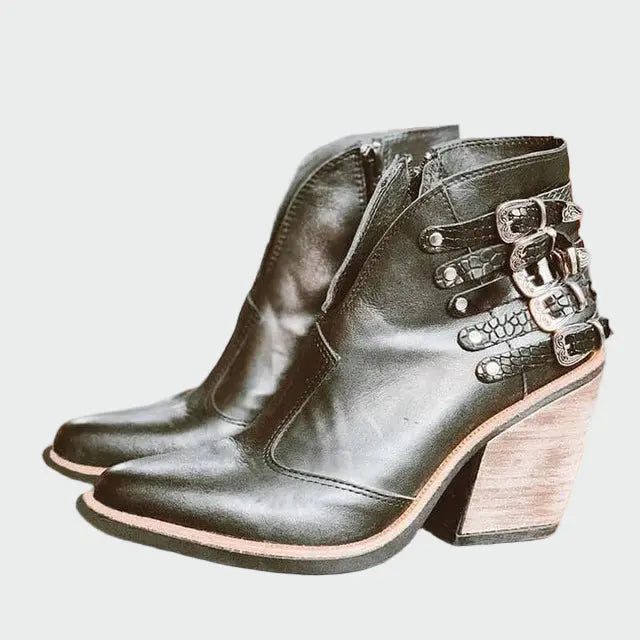 Zapatos de cuero retro Alba Madrid