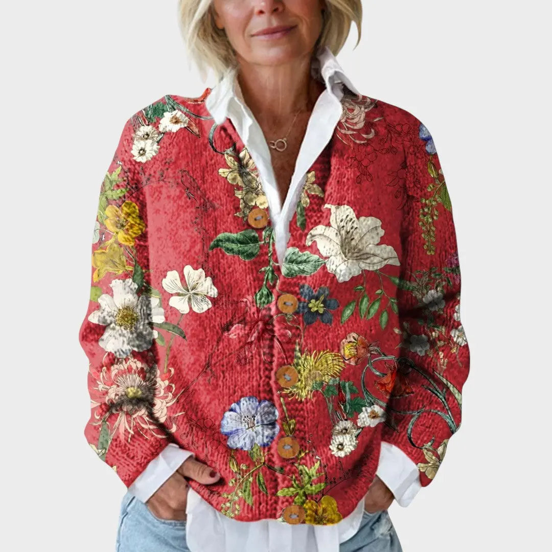 Marisa | Cardigan de Arte Floral Vintage Alba Madrid