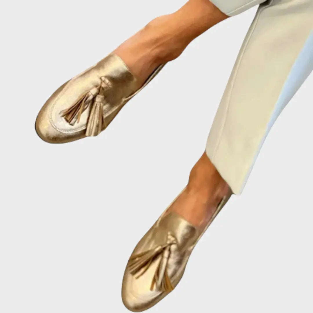 Cloe | Mocasines Dorados Alba Madrid