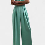 Romily Mono Sexy con Tirantes y Pierna Ancha Elegante Alba Madrid