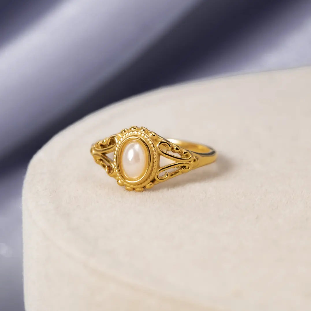 Anillo Vintage Royal Pearl Alba Madrid