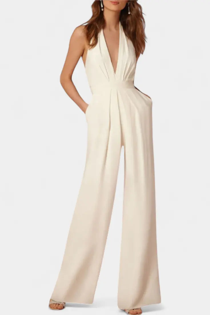 Lila Mono de Pierna Ancha con Elegancia Ligera Alba Madrid