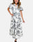 Alejandra - Vestido Largo Clásico con Estampado Toile Alba Madrid