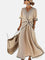 Carlota - Vestido de lino con drapeado elegante Alba Madrid