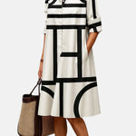 Adriana - Vestido midi de lujo para una elegancia effortless Alba Madrid