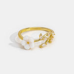 Estela - Anillo de Flores Blancas Alba Madrid