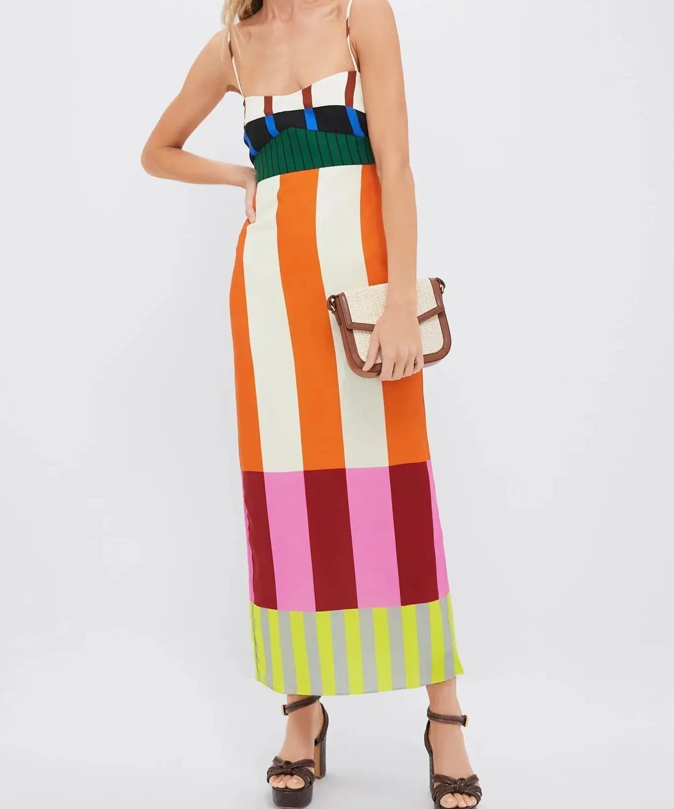 Paloma | Maxi Vestido Colorido a Rayas Alba Madrid