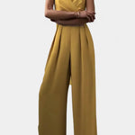 Romily Mono Sexy con Tirantes y Pierna Ancha Elegante Alba Madrid